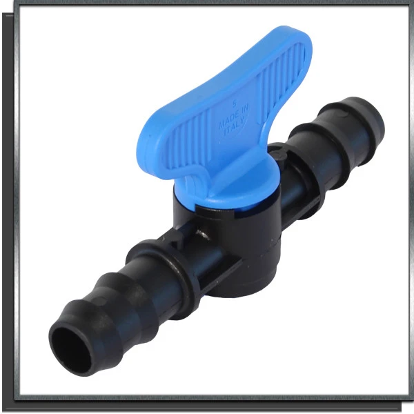 Vanne cannelée d'arrêt pour tuyau goutte à goutte diamètre 20