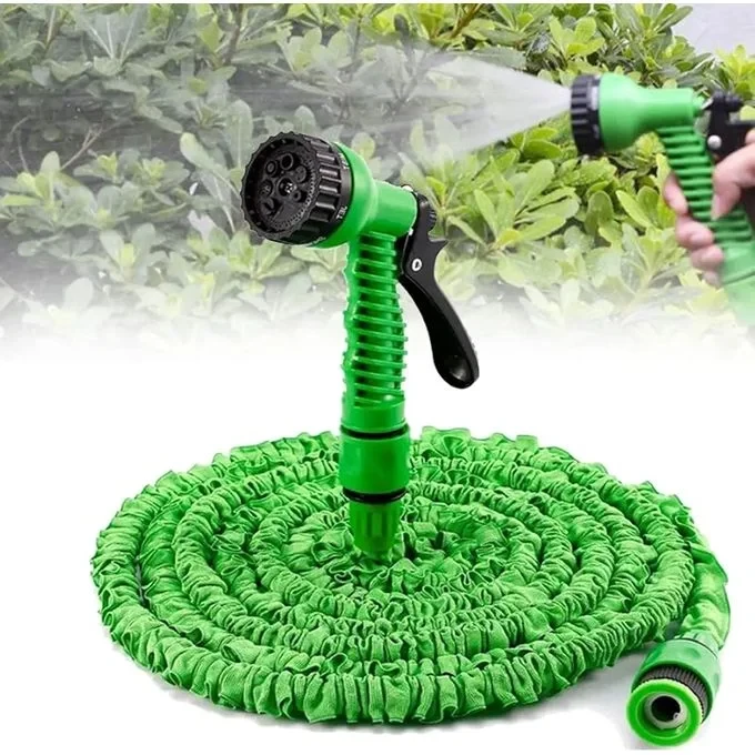 TUYAU D'ARROSAGE EXTENSIBLE 30M AVEC PISTOLER